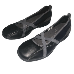 Rockport Shoes Womens Dynamic Rockport XCS Leather slip ons size 6.5 black gray